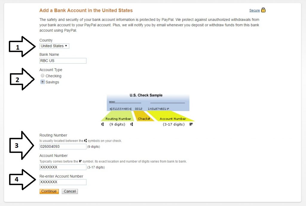 How to link your PayPal account to Canadian USD bank?